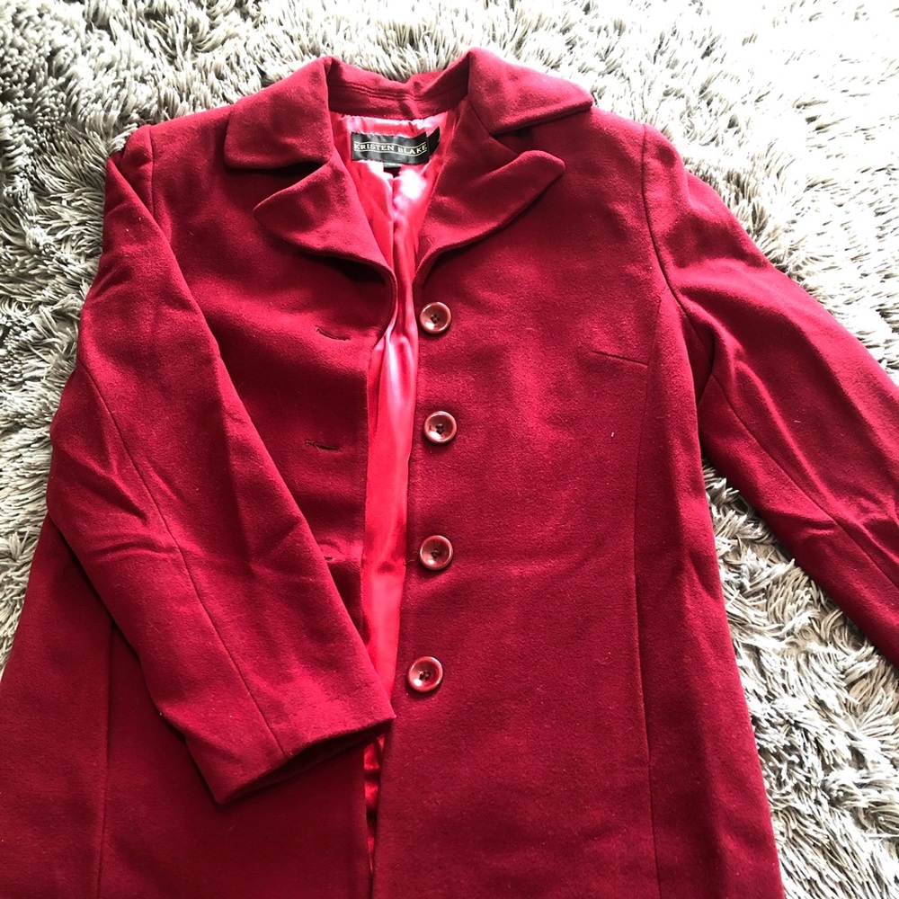 Kristen Blake Red Coat